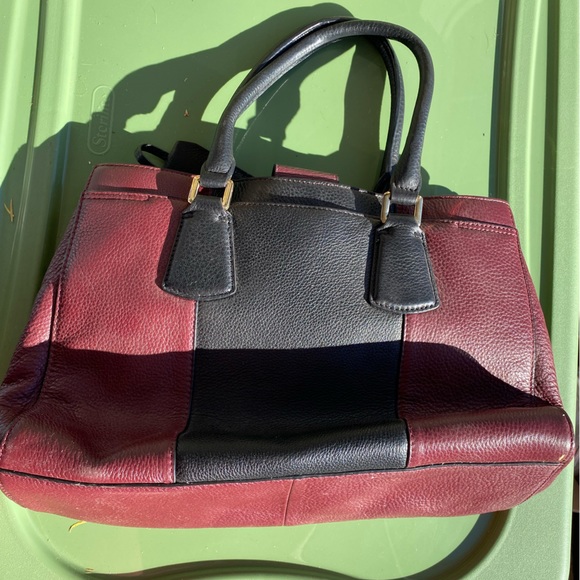 Calvin Klein Maroon/Black handbag - Picture 5 of 6